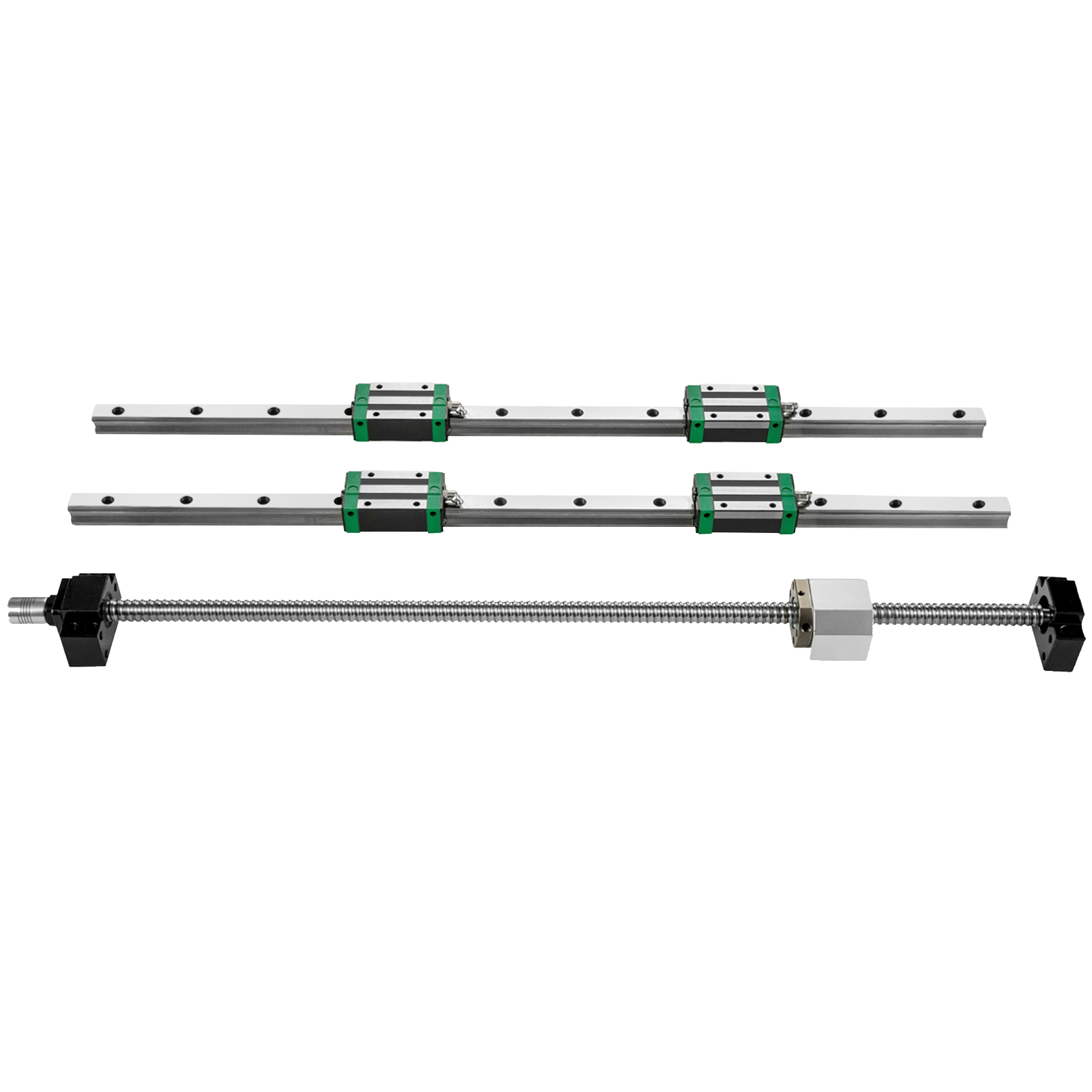 Hgr20 Linear Guide Rail Ballscrew Set - Trilho Guia Linear 2Pcs HGR20-1500mm, com