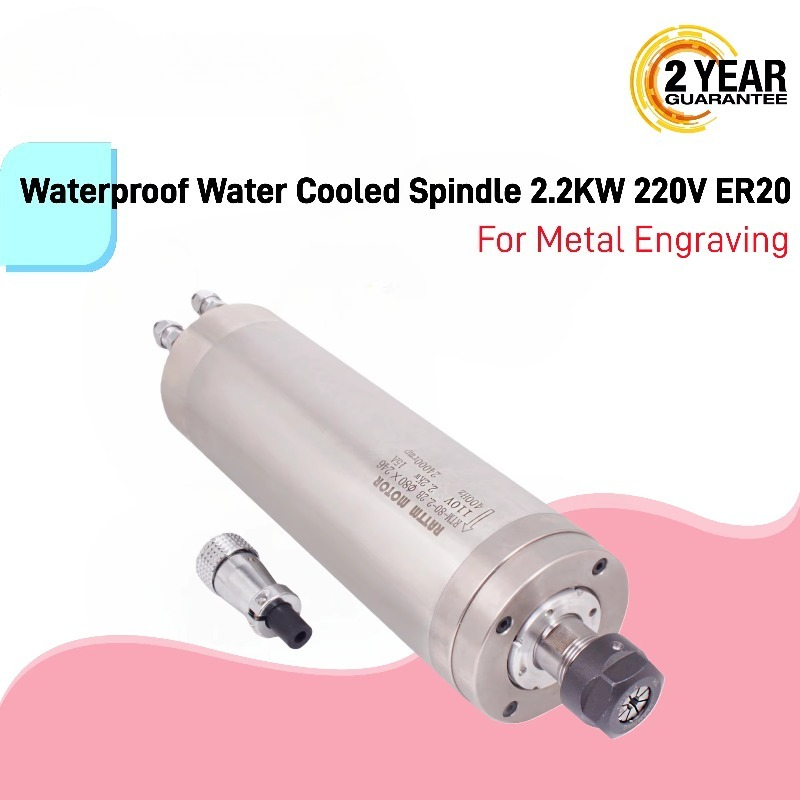 2.2Kw Water Cooled Spindle Kit Vfd - Kit de Router CNC com Motor