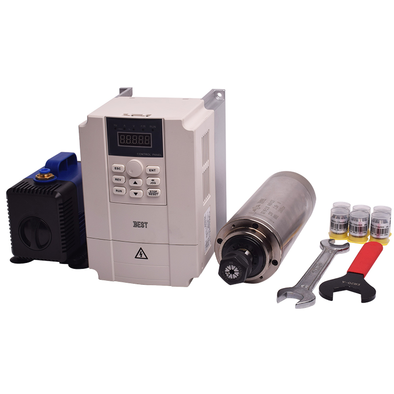 Fuso GDZ de alta velocidade e  - 2.2Kw Water Cooled Spindle Kit Vfd avaliação e preço