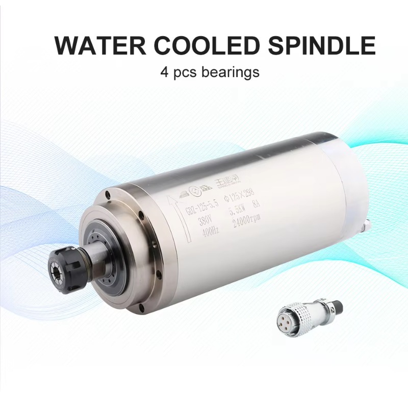 Motor de fuso de fresagem refr - 2.2Kw Water Cooled Spindle Kit Vfd avaliação e preço